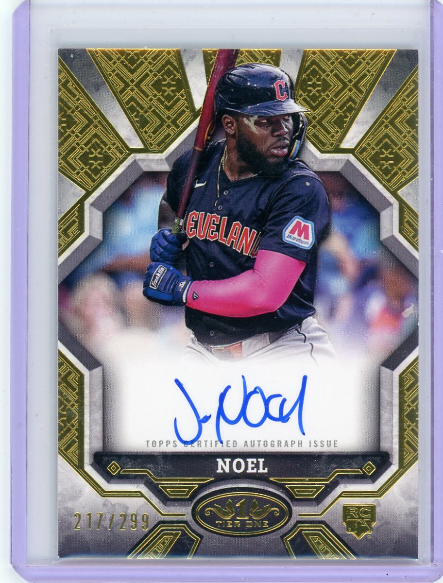 Jhonkesy Noel 2025 Topps Tier One Break Out Auto #'d 217/299