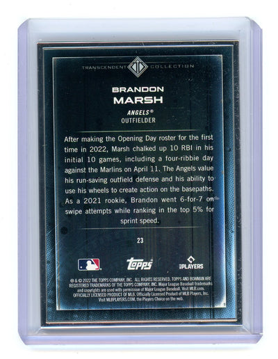 Brandon Marsh 2022 Bowman Transcendent Collection Bowman Icons /50 variation