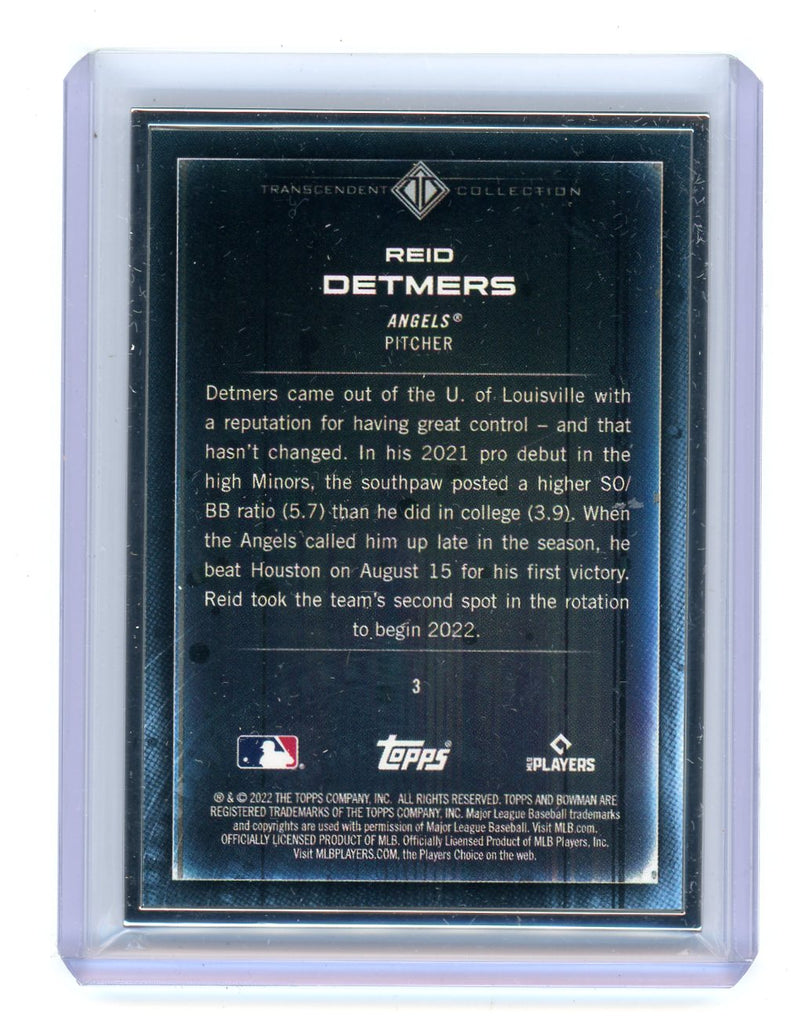 Reid Detmers 2022 Bowman Transcendent Collection Bowman Icons /50