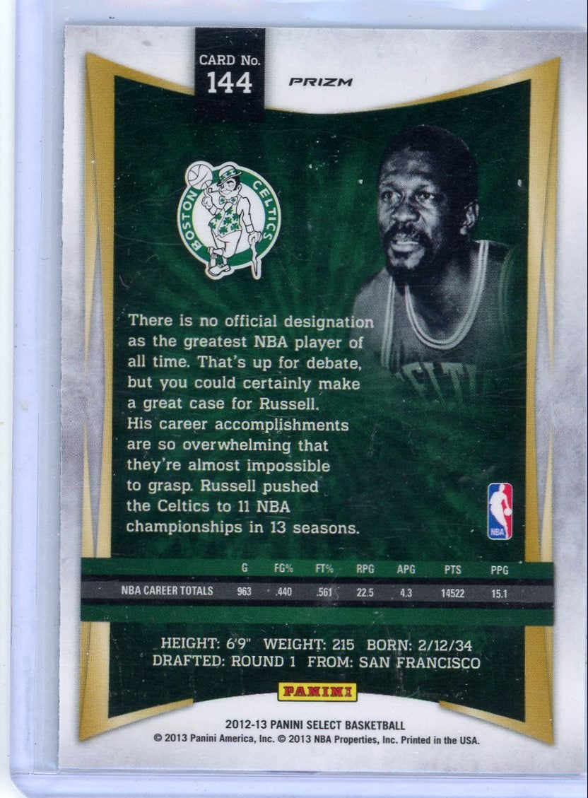 Bill Russell 2012-13 Panini Select Silver Prizm #144