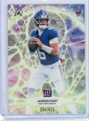 Jaxson Dart 2025 Topps Resurgence Protonyx Refractor #'d 334/425