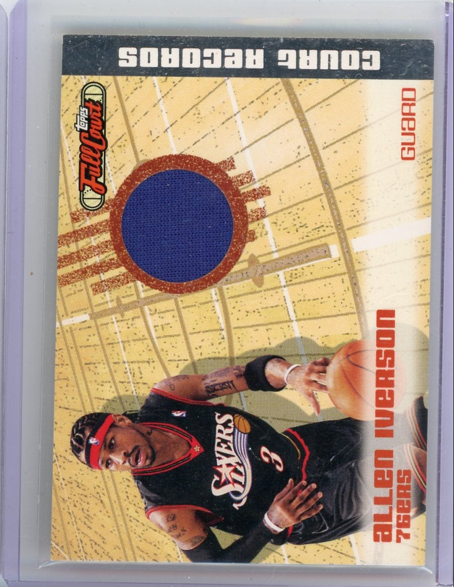 Allen Iverson 2006 Topps Full Court Shooting Shirt relic #'d 112/499