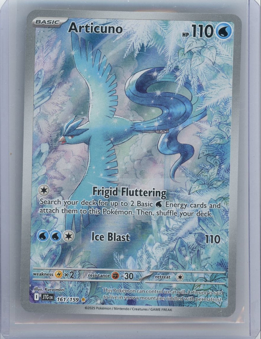Articuno 2025 Pokemon Journey Together Illustration rare holo #161/159