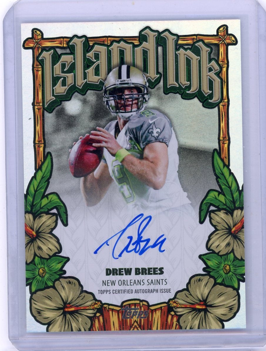 2026 Topps Flagship Football Island Ink Drew Brees Autograph SP!