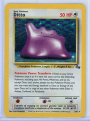 Ditto 1999 Pokémon Fossil Holo Rare #3/62 LP