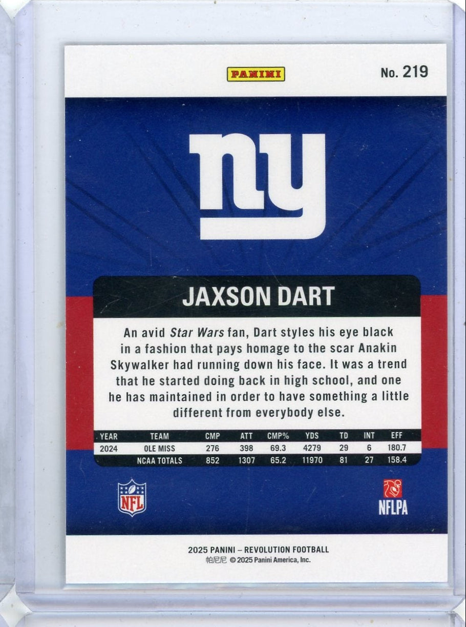 2025 Panini Revolution Jaxson Dart RC