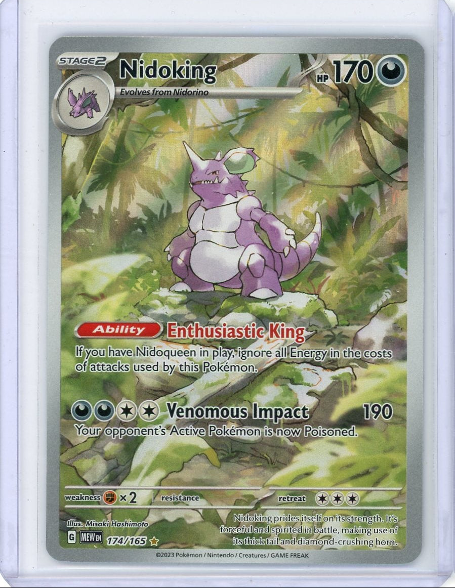 Nidoking Pokémon 151 Illustration Rare #174/165