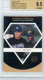 Nick Johnson/Alfonso Soriano 2000 Just Memorabilia Imagine Promos BGS 9.5