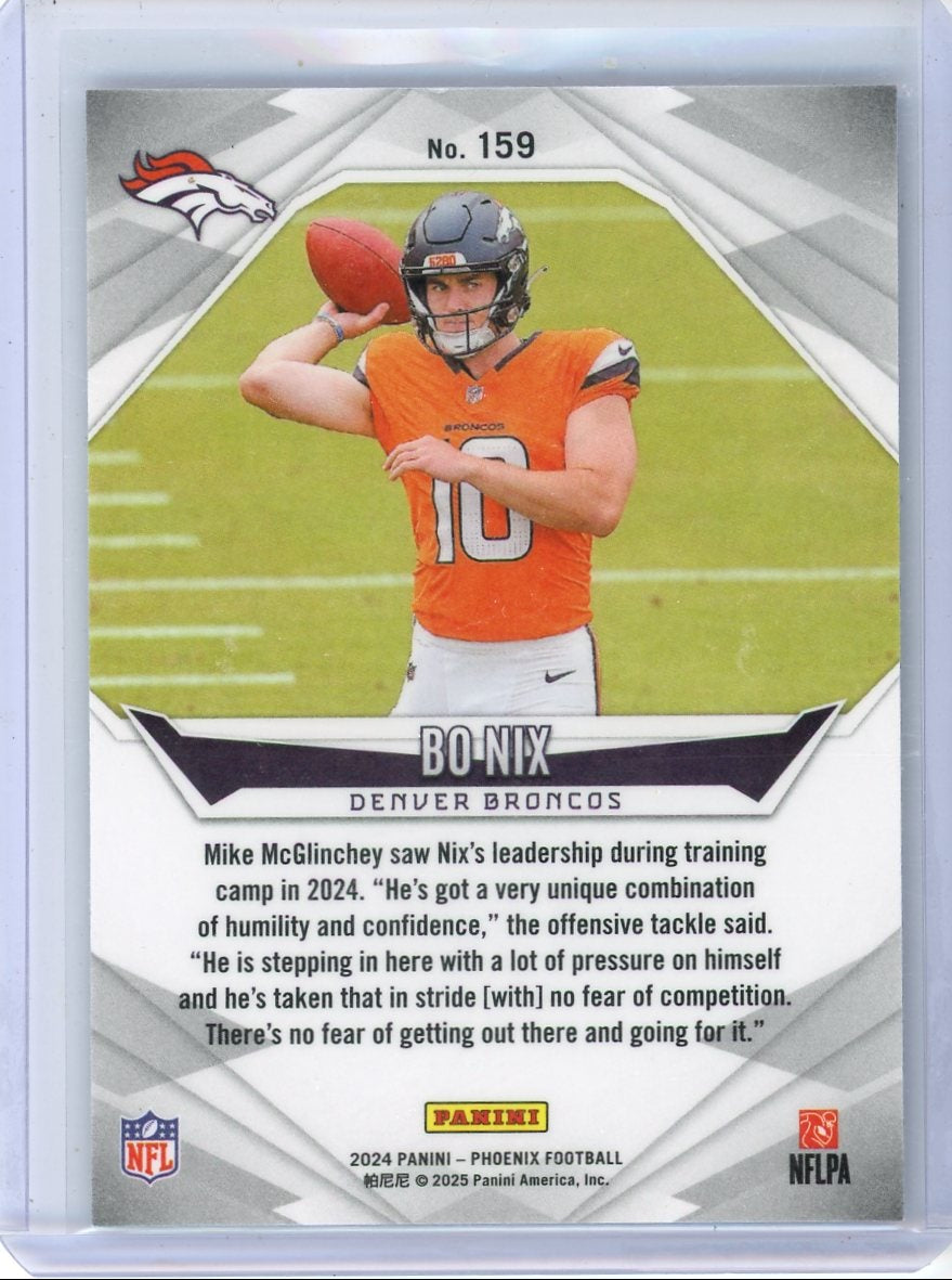 2024 Panini Phoenix Purple Bo Nix RC