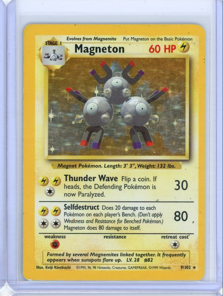 Magneton 1999 Pokemon Base Set holo #9/102 MP