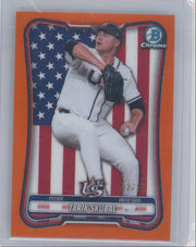 Tarik Skubal 2026 Bowman World Baseball Classic USA Orange #'d 02/25