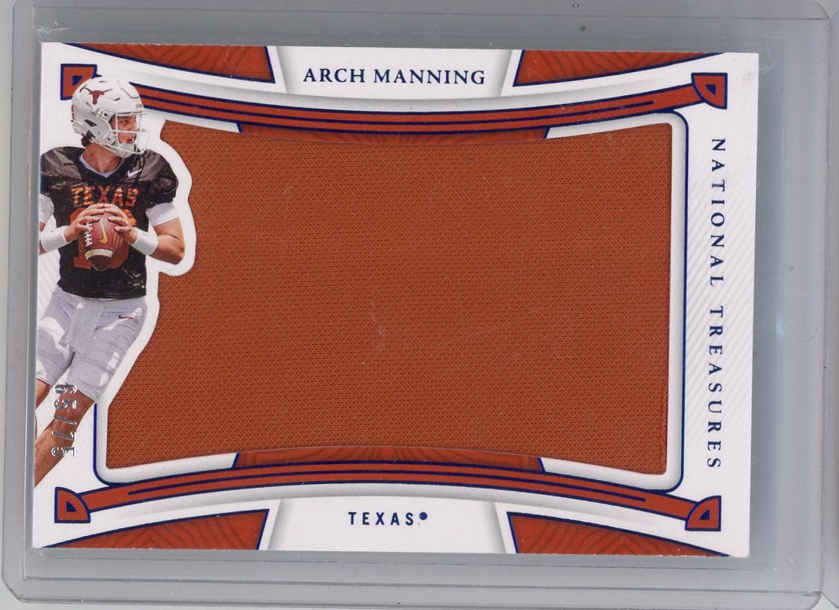 Arch Manning 2023 Panini National Treasures Collegiate Patch #'d 65/75