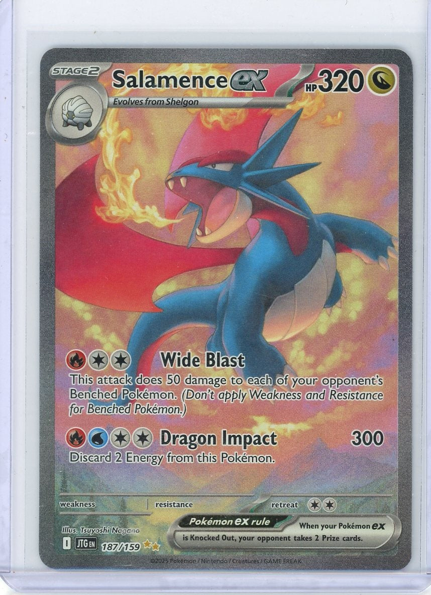 Salamence ex Pokémon Journey Together Special Illustration Rare #187/159 LP/NM