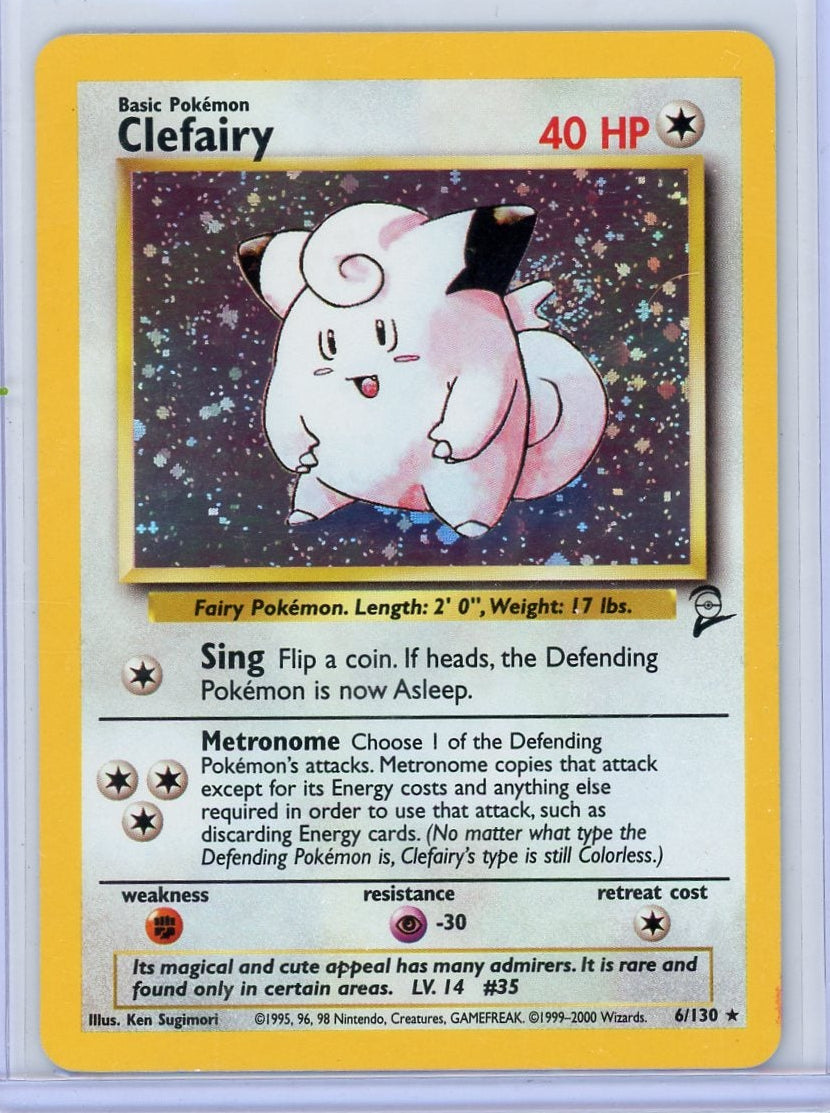Clefairy 2000 Pokemon Base Set 2 holo #6/130 LP