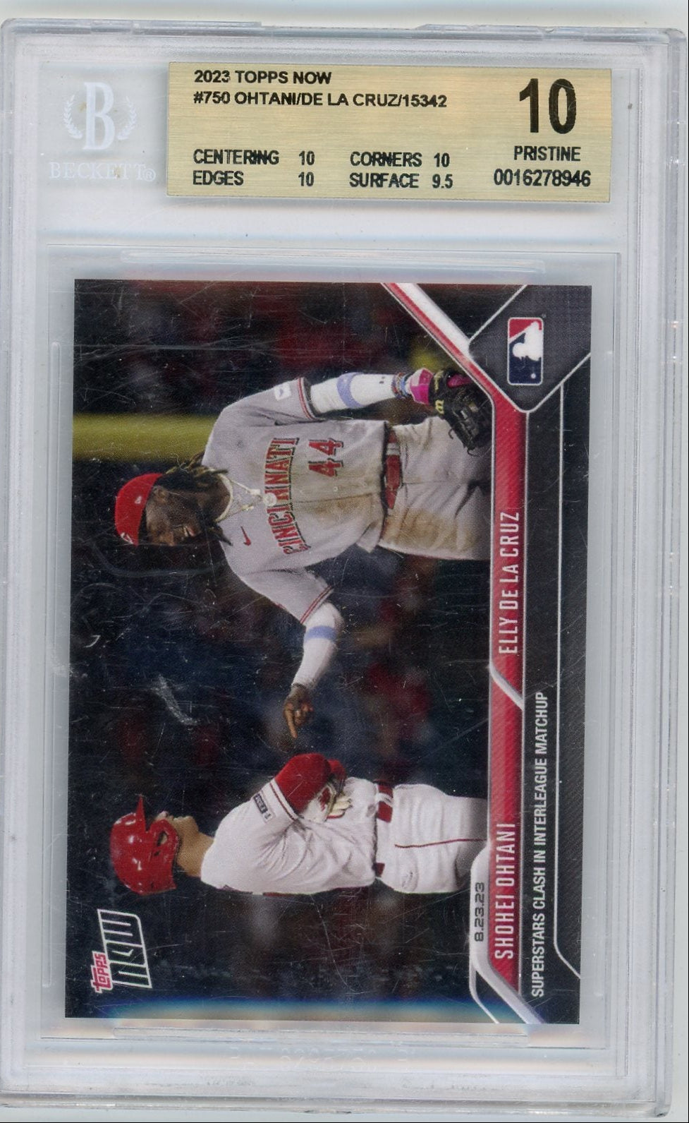 2023 Topps Now Shohei Ohtani & Elly De La Cruz BGS 10 Pristine