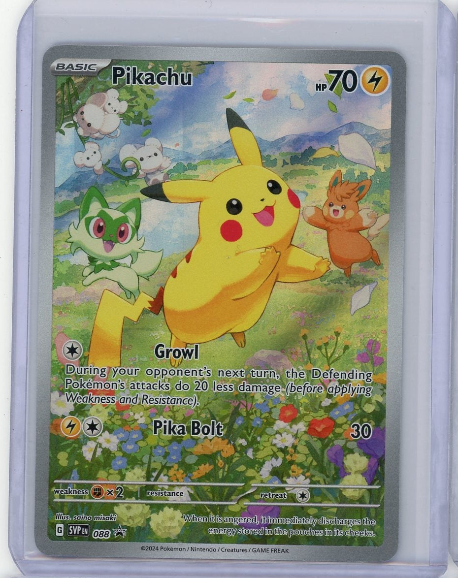 Pikachu Pokémon Scarlet & Violet Black Star Promo #088