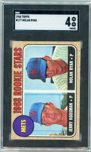 Nolan Ryan Jerry Koosman 1968 Topps #177 SGC 4