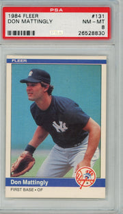 Don Mattingly 1984 Fleer #131 PSA 8