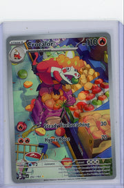 Crocalor Pokémon Paldea Evolved Illustration Rare #202/193