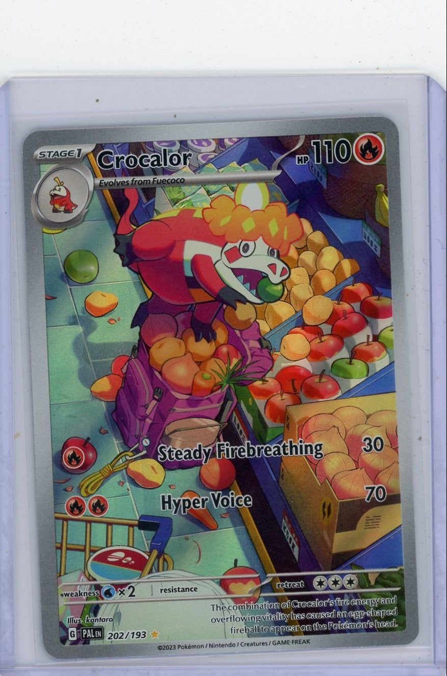 Crocalor Pokémon Paldea Evolved Illustration Rare #202/193