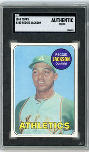 Reggie Jackson 1969 Topps #260 SGC Authentic (Erased)