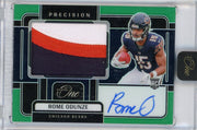 Rome Odunze 2024 Panini One Precision Rookie Patch Autograph Green #'d 27/40