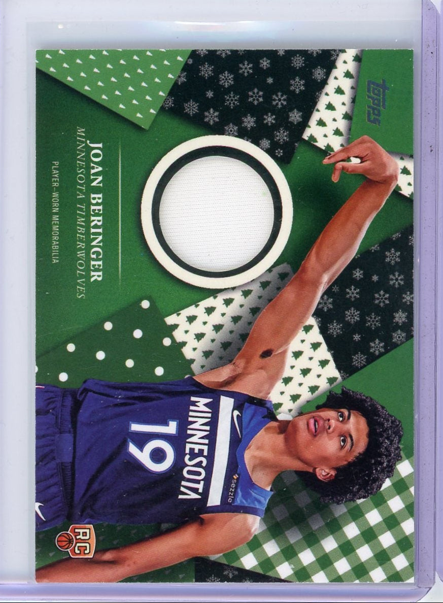 Joan Beringer 2025 Topps Basketball Holiday Rookie Relic