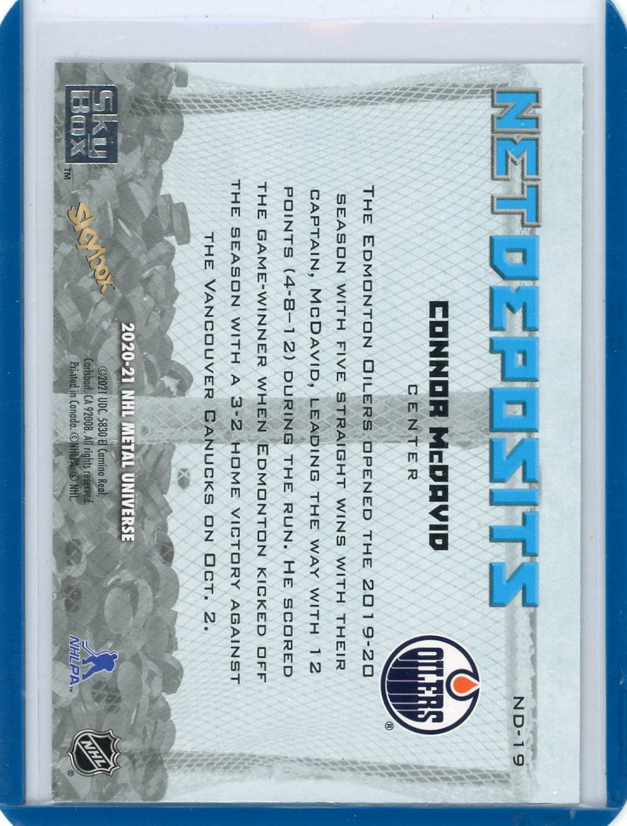 Connor McDavid 2020-21 Metal Universe Net Deposits