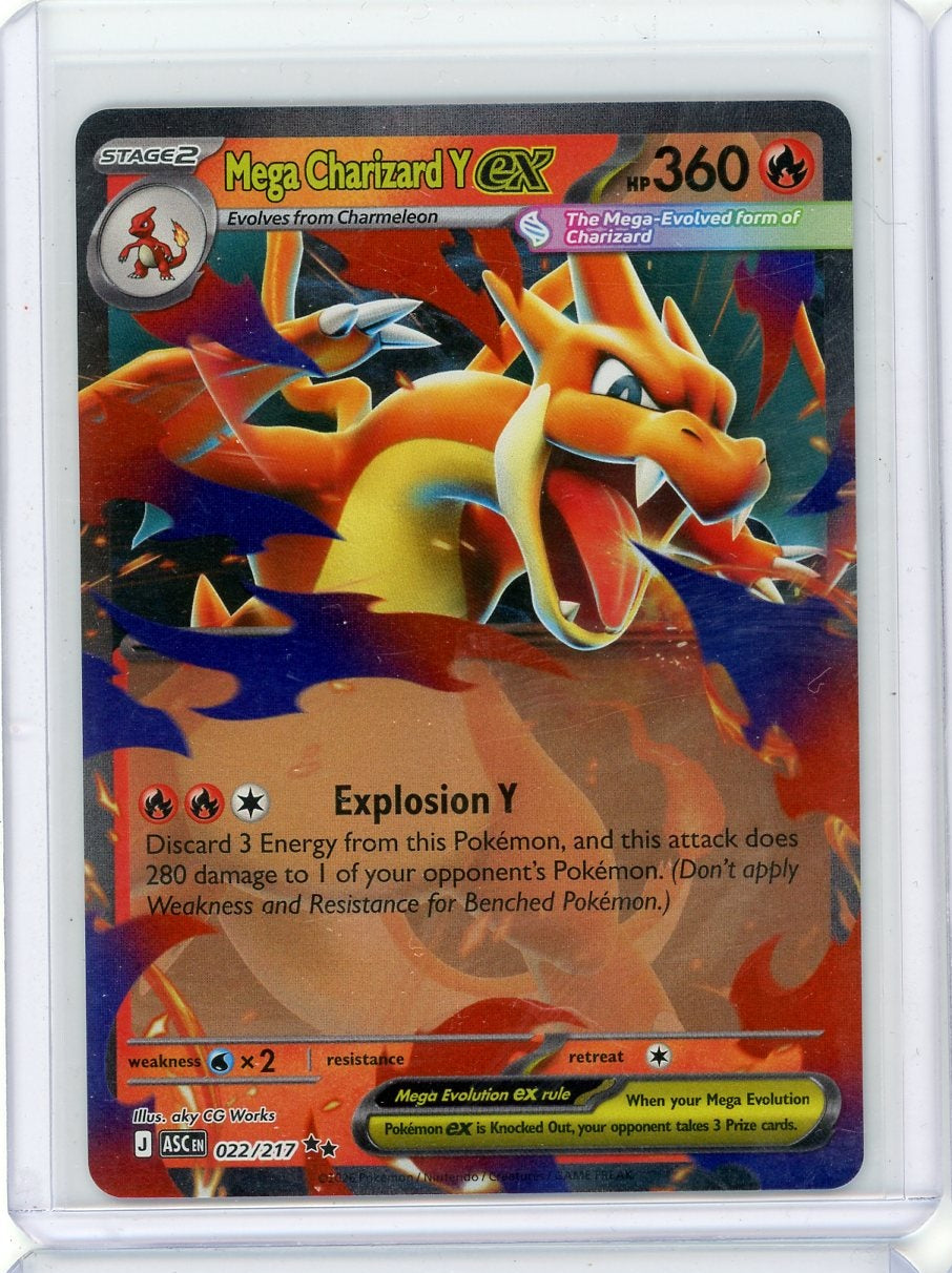 Mega Charizard Y ex Pokémon Ascended Heroes Double Rare #022/217