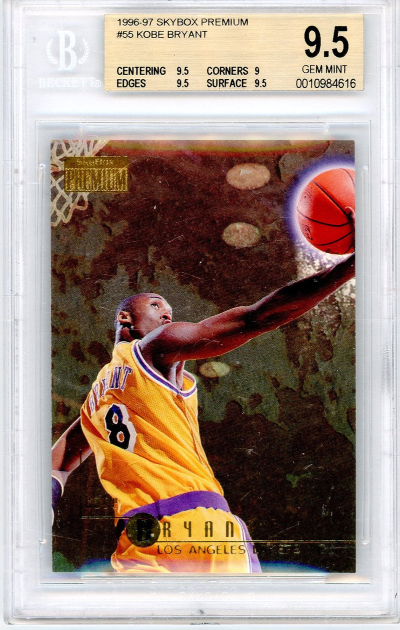Kobe Bryant 1996-97 Upper Deck Skybox Premium rookie card BGS 9.5