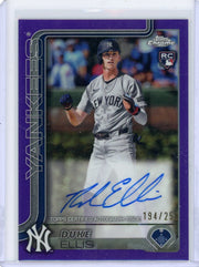 Duke Ellis 2025 Topps Chrome Auto RC Purple Refractor #'d 194/250