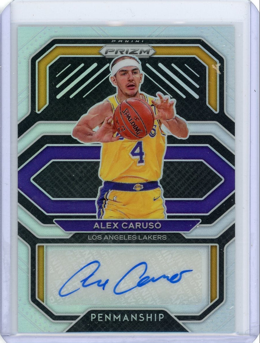 Alex Caruso 2020-21 Panini Prizm Silver Prizm autograph