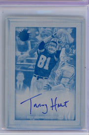 Torry holt 2024 Topps Motif Cyan Printing Plate autograph #'d 1/1