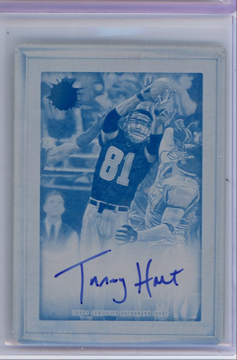 Torry holt 2024 Topps Motif Cyan Printing Plate autograph #'d 1/1