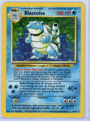 Blastoise 1999 Pokémon Base Set Holo #2/102 MP+
