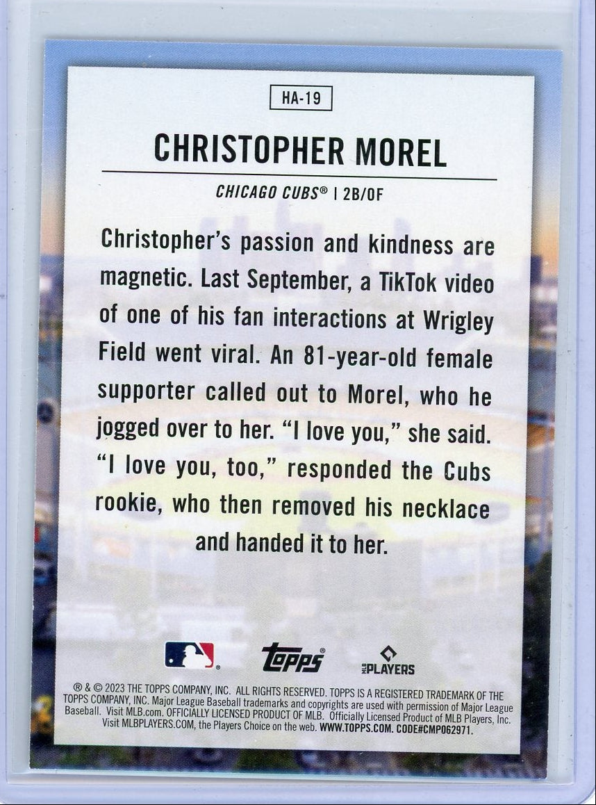Christopher Morel 2023 Topps Home Field Advantage rookie card