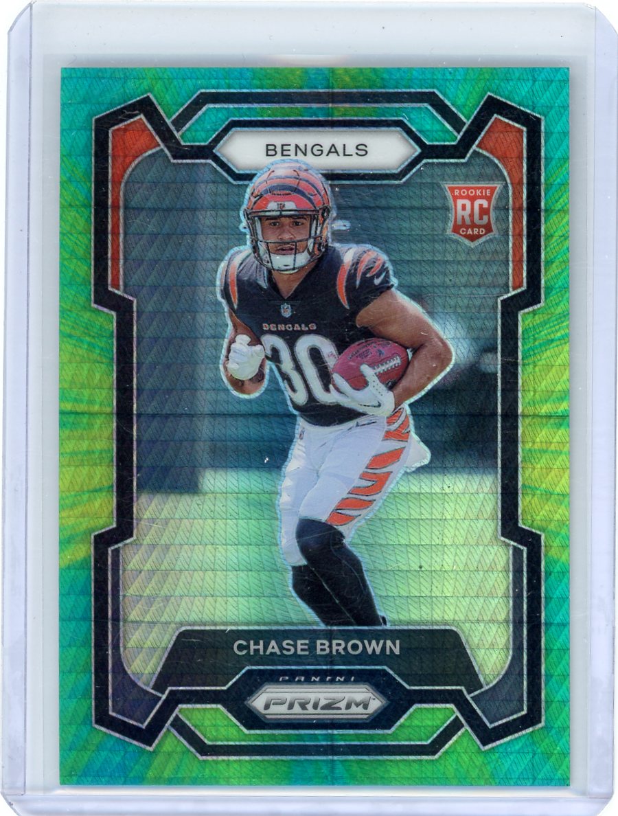Chase Brown 2023 Panini Prizm Hyper Prizm RC #'d 024/175