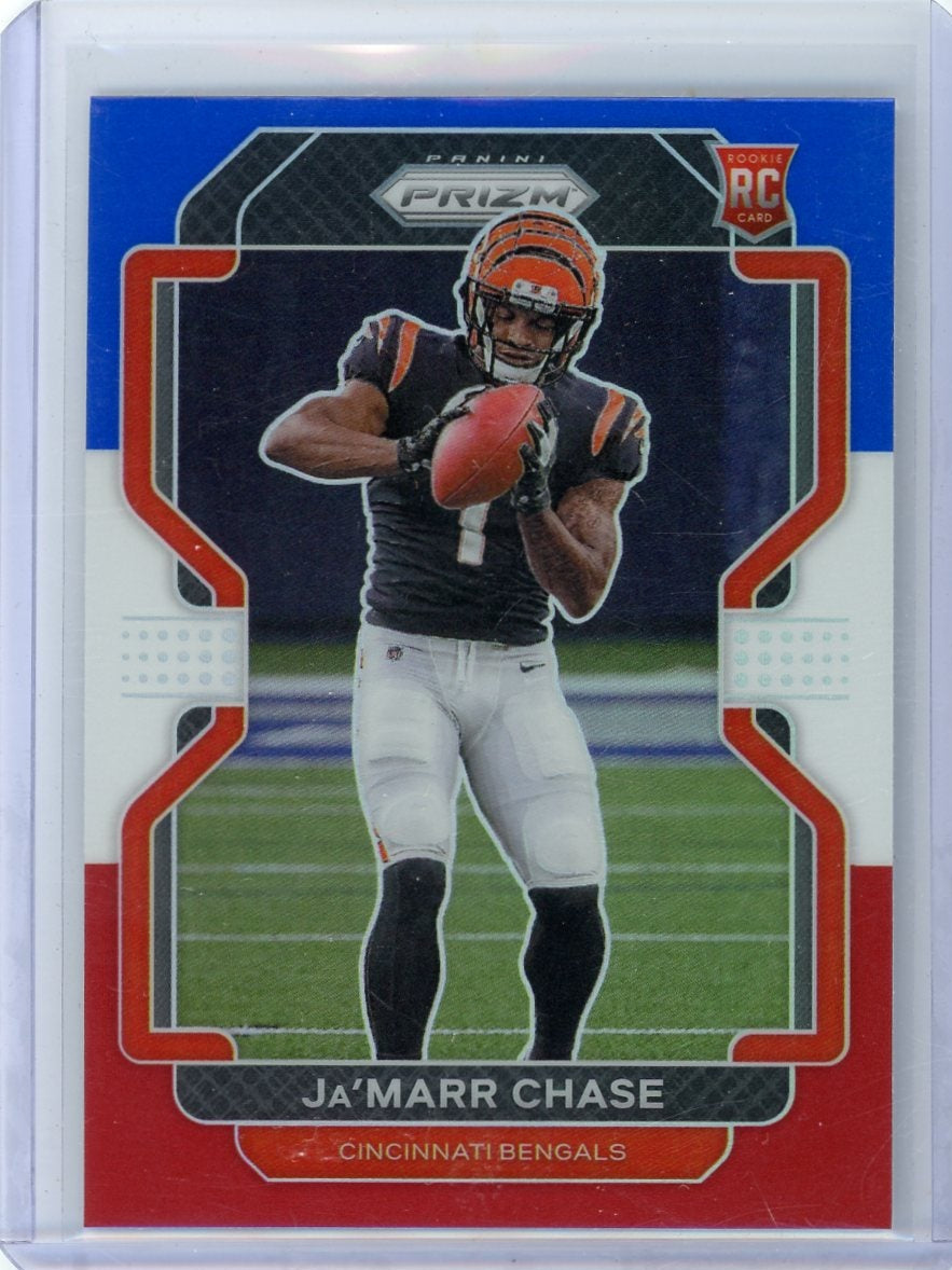 Ja'Marr Chase 2021 Panini Prizm RWB Prizm RC