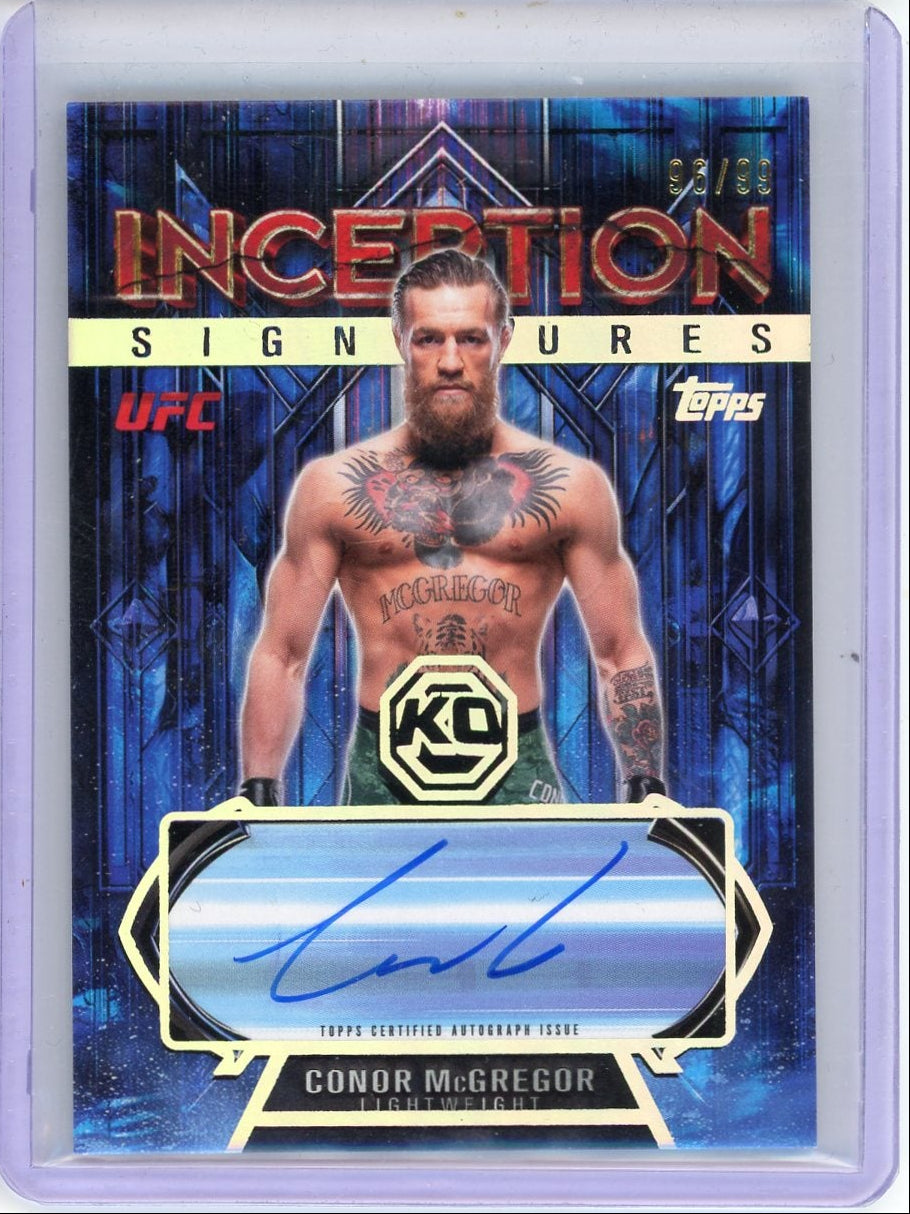 Conor McGregor 2026 Topps Inception Signatures #'d 96/99