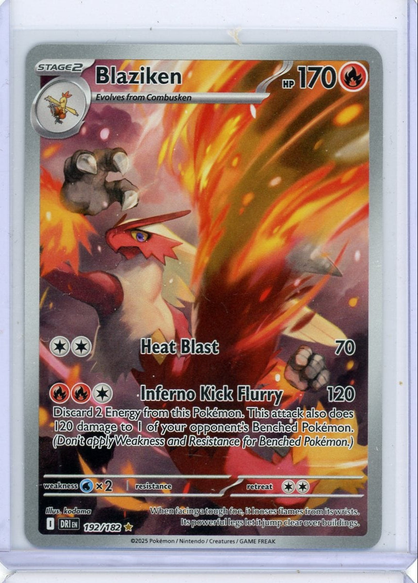 Blaziken Pokémon Destined Rivals Illustration Rare #192/182a