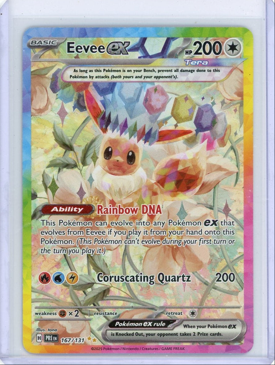 Eevee ex Pokémon Prismatic Evolutions Special Illustration Rare #167/131