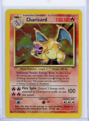 Charizard 1999 Pokemon Base Set holo #4/102 HP/DMG