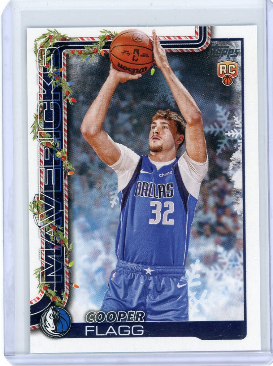Cooper Flagg 2025 Topps Basketball Holiday Rookie Card