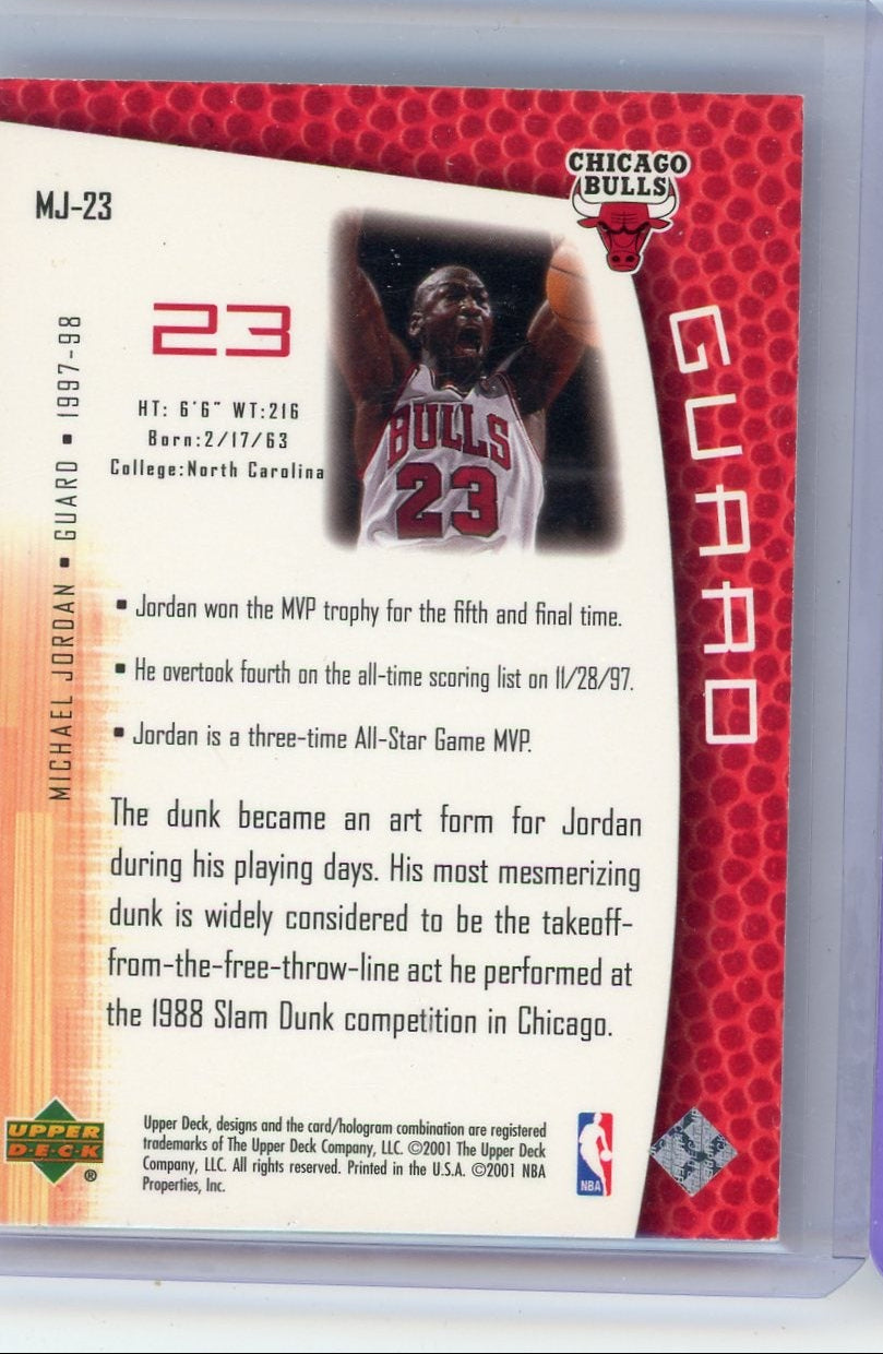 Michael Jordan 2001 Upper Deck MJ's Back #MJ-23