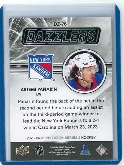 Artemi Panarin 2023-24 Upper Deck Dazzlers Blue