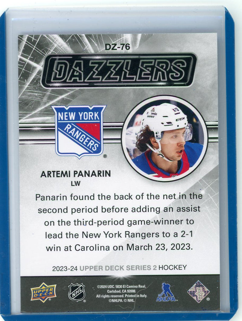 Artemi Panarin 2023-24 Upper Deck Dazzlers Blue