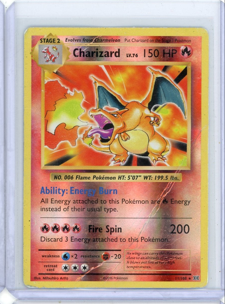 Firework Reverse Charizard Charizard 2016 Pokemon XY Evolutions reverse holo #11/108 DMG – Piece ...