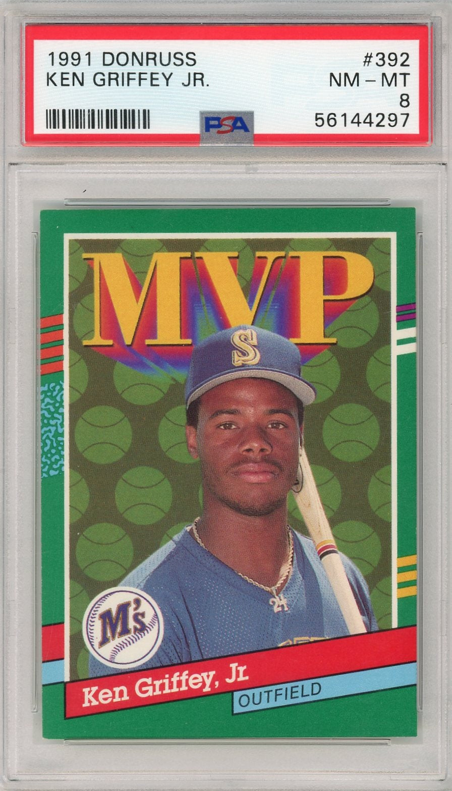 Ken Griffey JR. 1991 Leaf Donruss MVP PSA 8