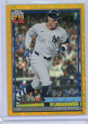 Aaron Judge 2026 Topps Chrome Logofractor Gold #'d 43/50