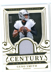 Geno Smith 2025 Panini National Treasures Century Materials #'d 06/49